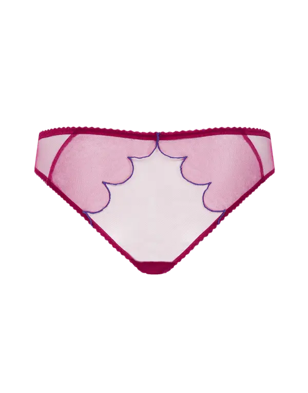 Lorna Full Brief Dark Pink/Cobalt | Agent Provocateur