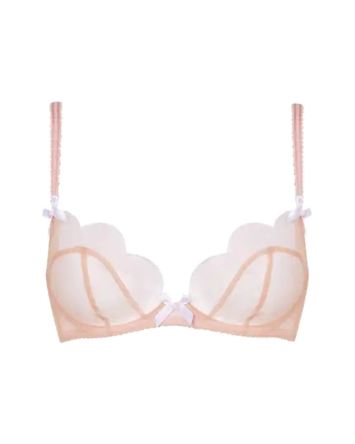 Lorna Plunge Underwired Bra Sand | Agent Provocateur