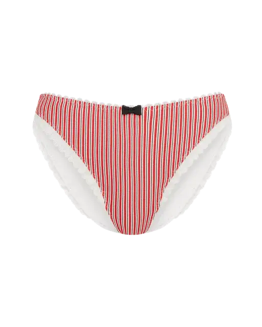 Milli Bikini Bottoms  White/Red | Agent Provocateur