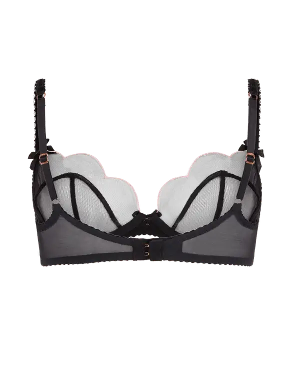 Lorna Plunge Underwired Bra Black  | Agent Provocateur