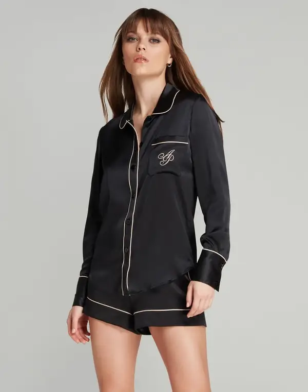 Classic Pyjama Shirt Black | Agent Provocateur
