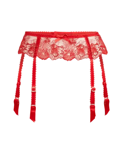 Astria Suspender Metallic Red | Agent Provocateur