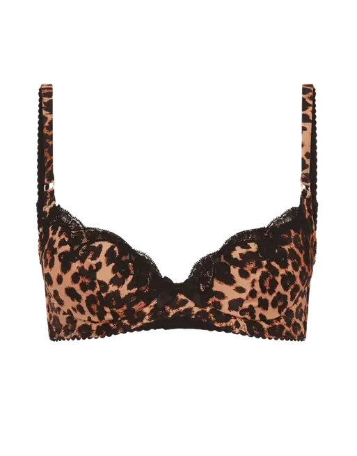 Molly Plunge Underwired Bra Leopard | Agent Provocateur