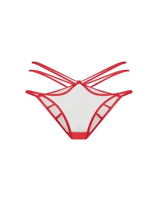 Ozara Full Brief Sand/Red | Agent Provocateur