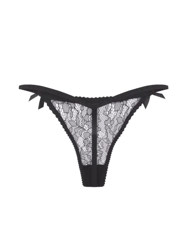 Lorna Lace Thong Black | Agent Provocateur