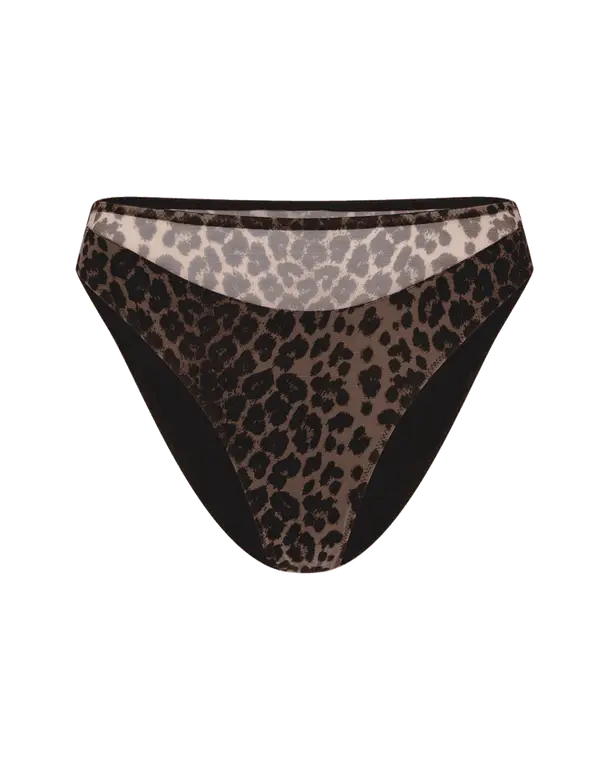 Lucky High Leg Brief Leopard | Agent Provocateur