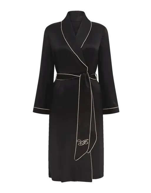 Classic PJ Dressing Gown Black | Agent Provocateur
