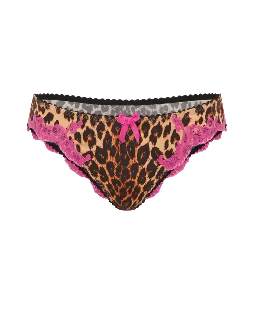 Molly Full Brief Leopard/Fuchsia | Agent Provocateur