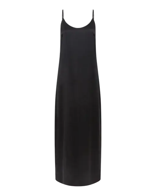 Cecily Long Slip Dress Black | Agent Provocateur
