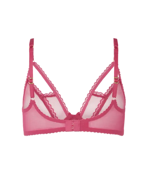 Fia Plunge Underwired Bra Pink | Agent Provocateur