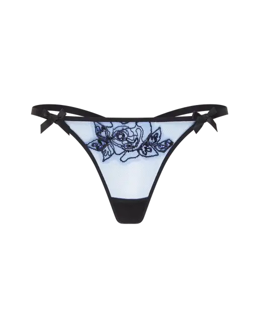 Lindie Trixie Thong Navy/Black | Agent Provocateur