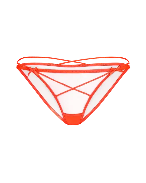 Zella Brief  Neon Orange/Sand | Agent Provocateur