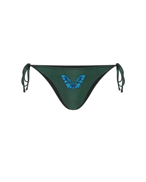 Vivi Bikini Bottom Green Foil | Agent Provocateur