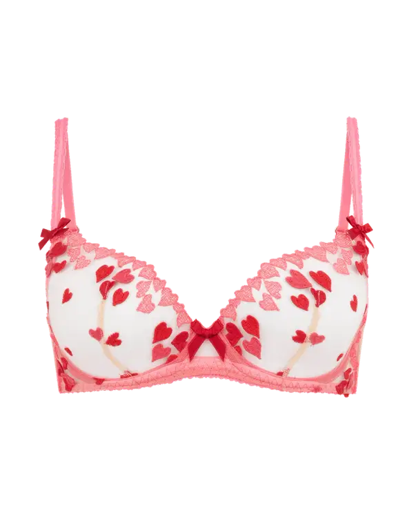Cupid Plunge Underwired Bra Pink | Agent Provocateur