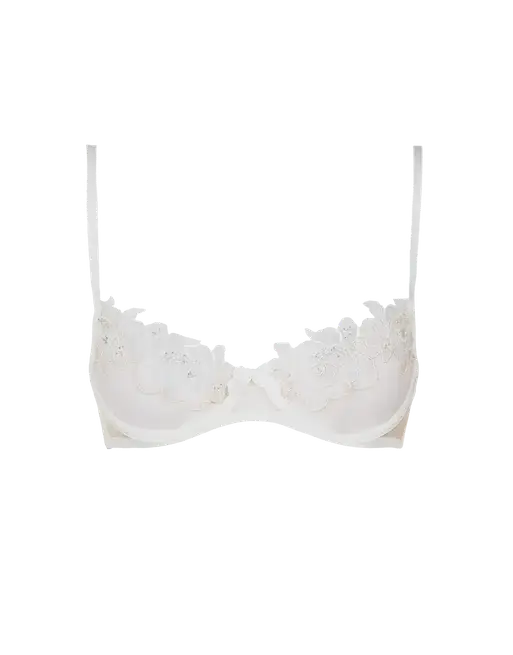 Lindie Demi Cup Plunge Underwired Bra Ivory | Agent Provocateur