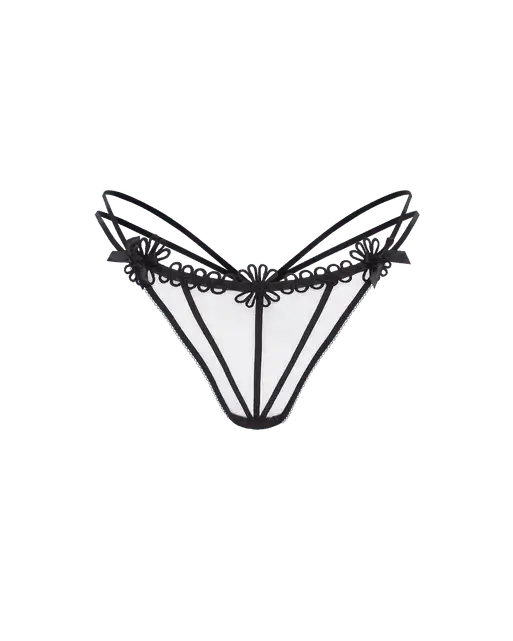 Coletta Thong Black/Sand | Agent Provocateur