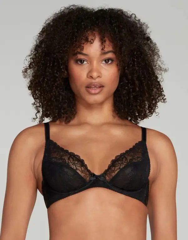 Leni Plunge Underwired Bra Black | Agent Provocateur