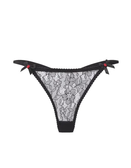 Lorna Lace Thong Black | Agent Provocateur