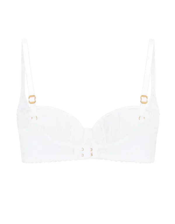 Clarissa Balconette Underwired Bra White | Agent Provocateur