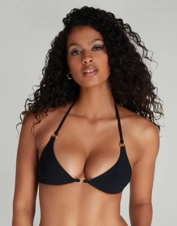 Malisa Triangle Bikini Top Black | Agent Provocateur