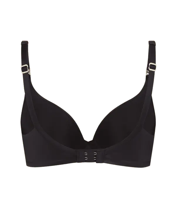 Paige Moulded Plunge Underwired Bra Black | Agent Provocateur