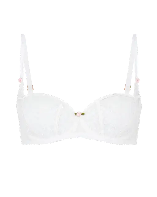 Clarissa Balconette Underwired Bra White | Agent Provocateur