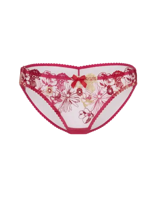 Zuri Full Brief Fuchsia/Red/Gold | Agent Provocateur