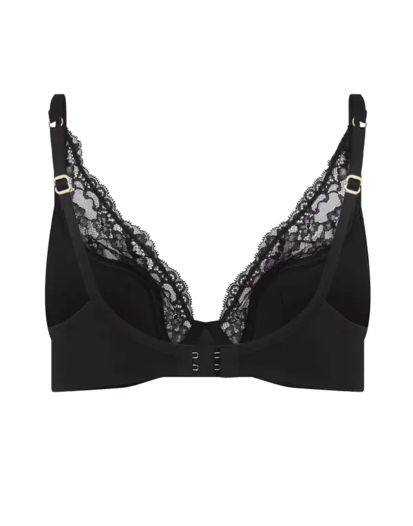Brigette Padded High Apex Underwired Bra Black | Agent Provocateur