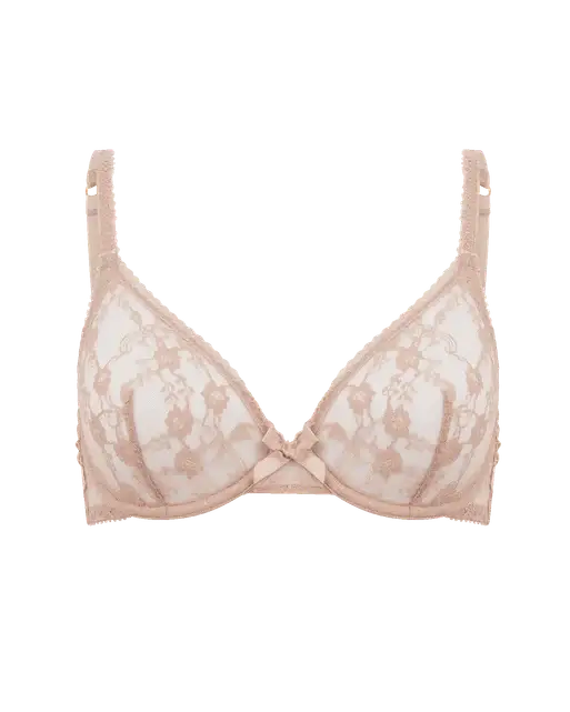 Laily Plunge Underwired Bra Praline | Agent Provocateur