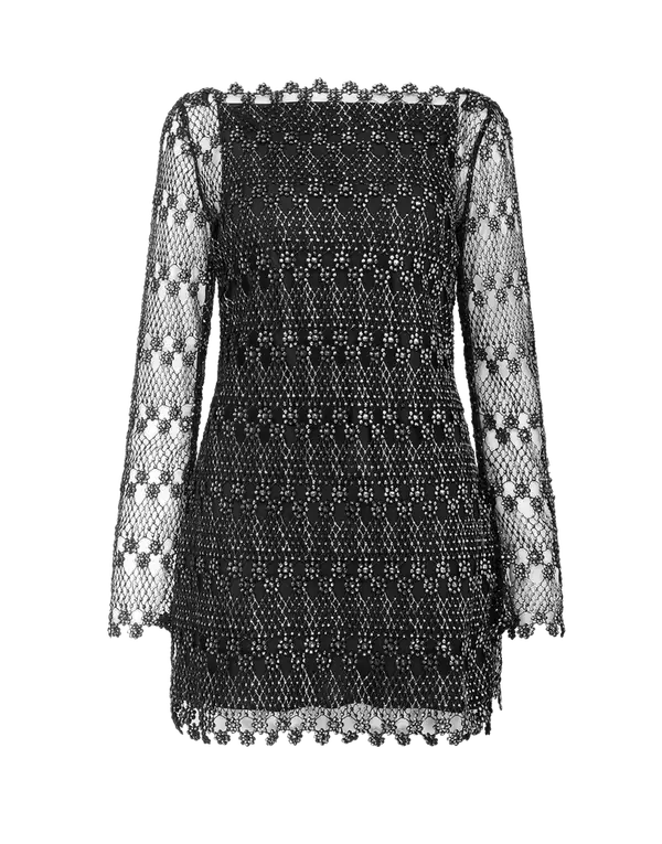 Maiya Cover Up Black/Silver | Agent Provocateur